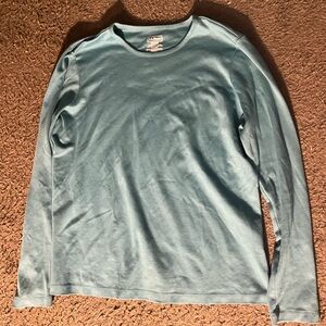 L.L. Bean Teal Crew Neck Women's Medium long sleeve Tee
